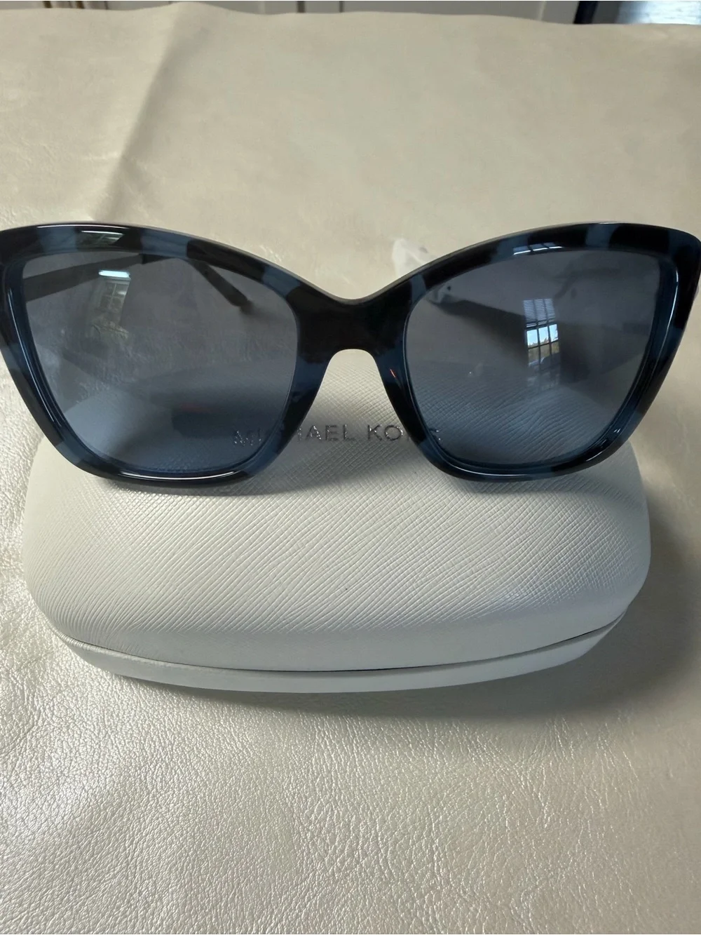 Michael Kors Women's Cat Eye Sunglasses in Dark Blue Tortoiseshell